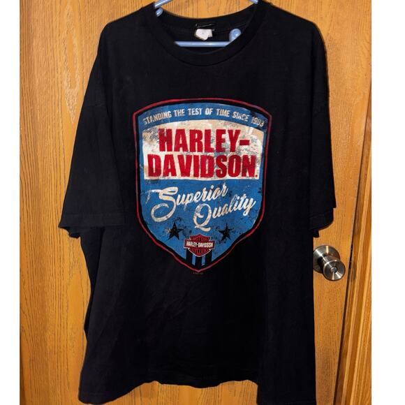 Harley Davidson double-sided image t-shirt black Conneaut Lake, PA 3XL - Picture 1 of 7